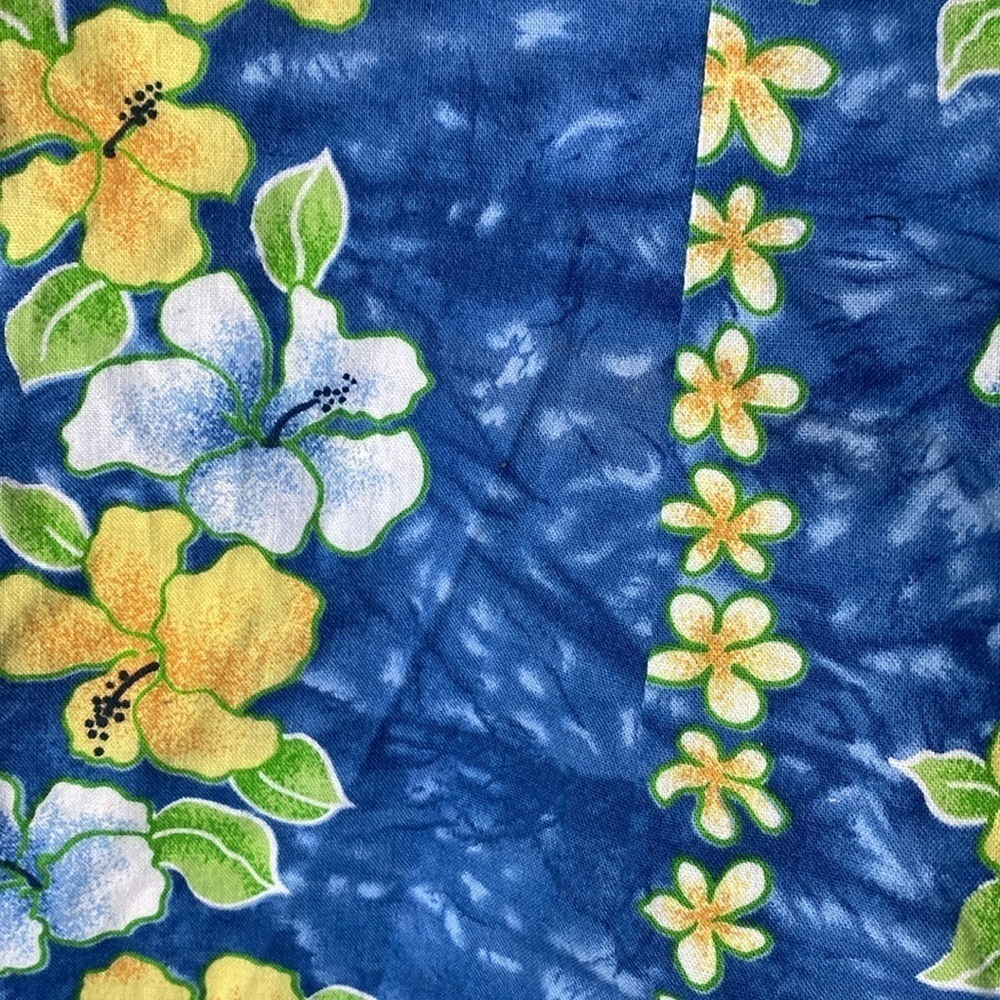 Vintage 90s Reitmans Hawaiian Hibiscus Floral Cotton Mini Dress Size 9 - Picture 8 of 10